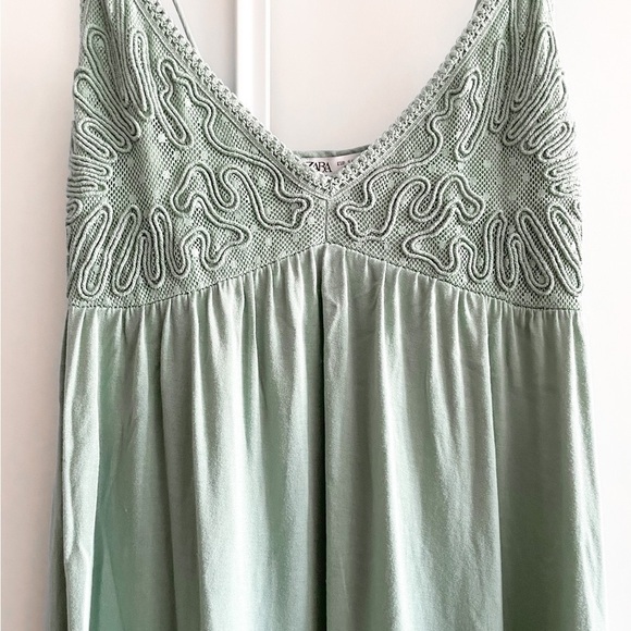 Zara Seafoam Green Dress - Picture 5 of 9